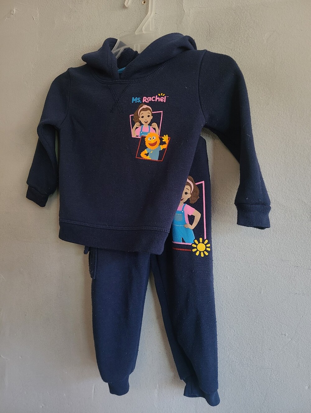 Ms Rachel 18m sweat suit hoodie & pants dark blue boy's girl's unisex